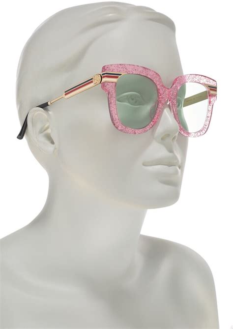 gucci 51mm oversized glitter sunglasses|authentic gucci sunglasses sale.